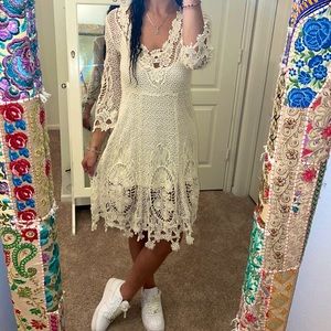 crochet free people dress